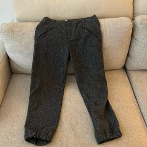 Anthropologie Elevenses winter trousers joggers, size 2
